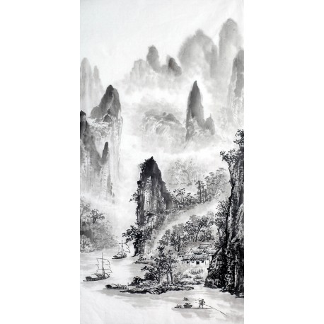 Chinese Landscape Painting - CNAG012781