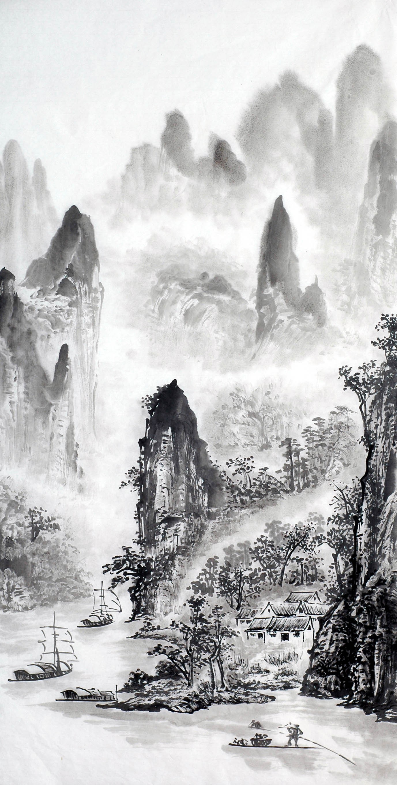 Chinese Landscape Painting - CNAG012781