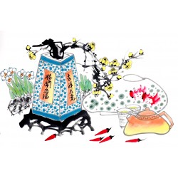 Chinese Flowers&Trees Painting - CNAG012789