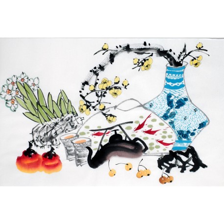 Chinese Flowers&Trees Painting - CNAG012790