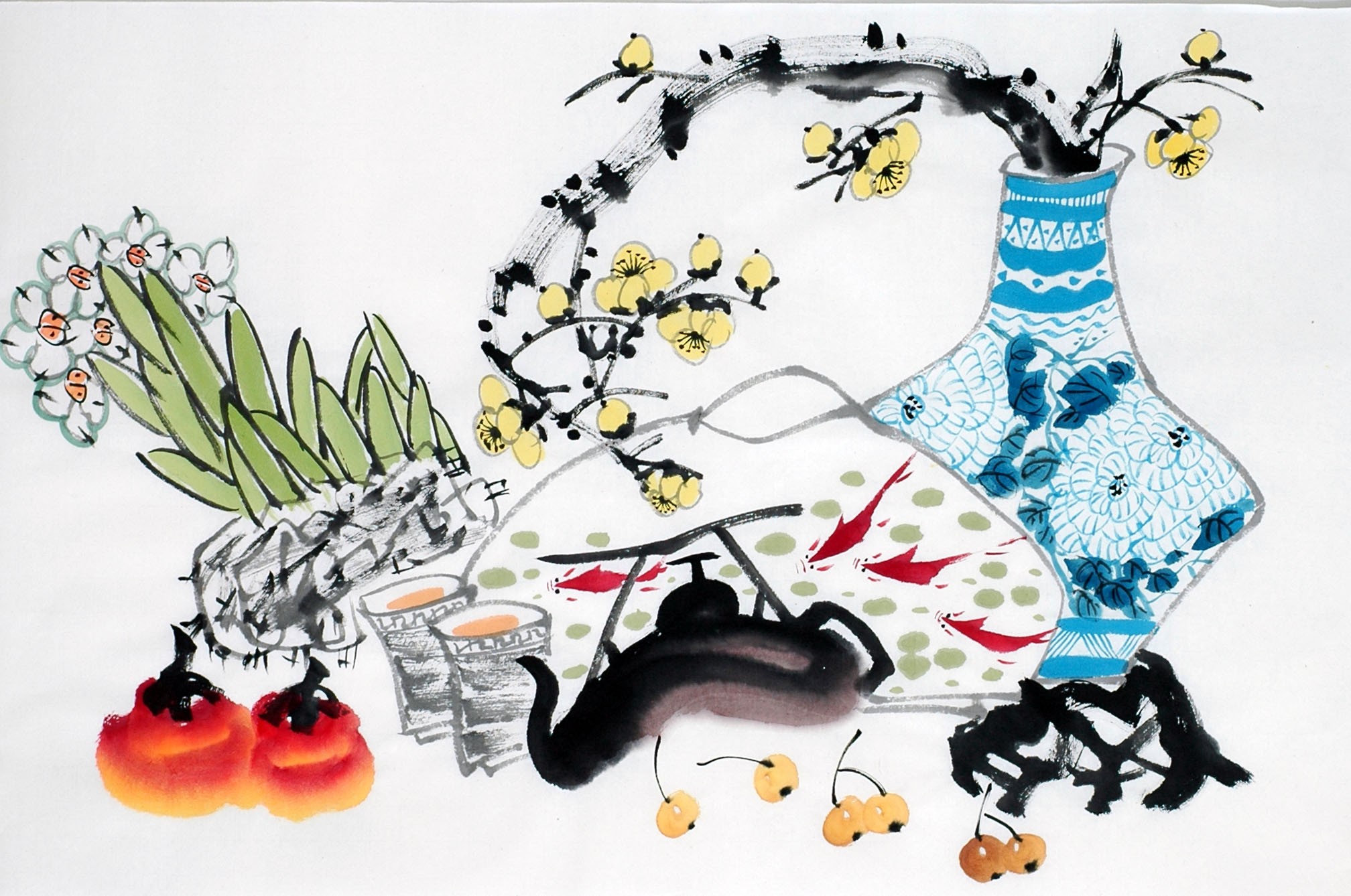 Chinese Flowers&Trees Painting - CNAG012790