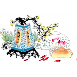 Chinese Flowers&Trees Painting - CNAG012791