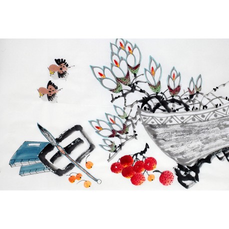 Chinese Flowers&Trees Painting - CNAG012794