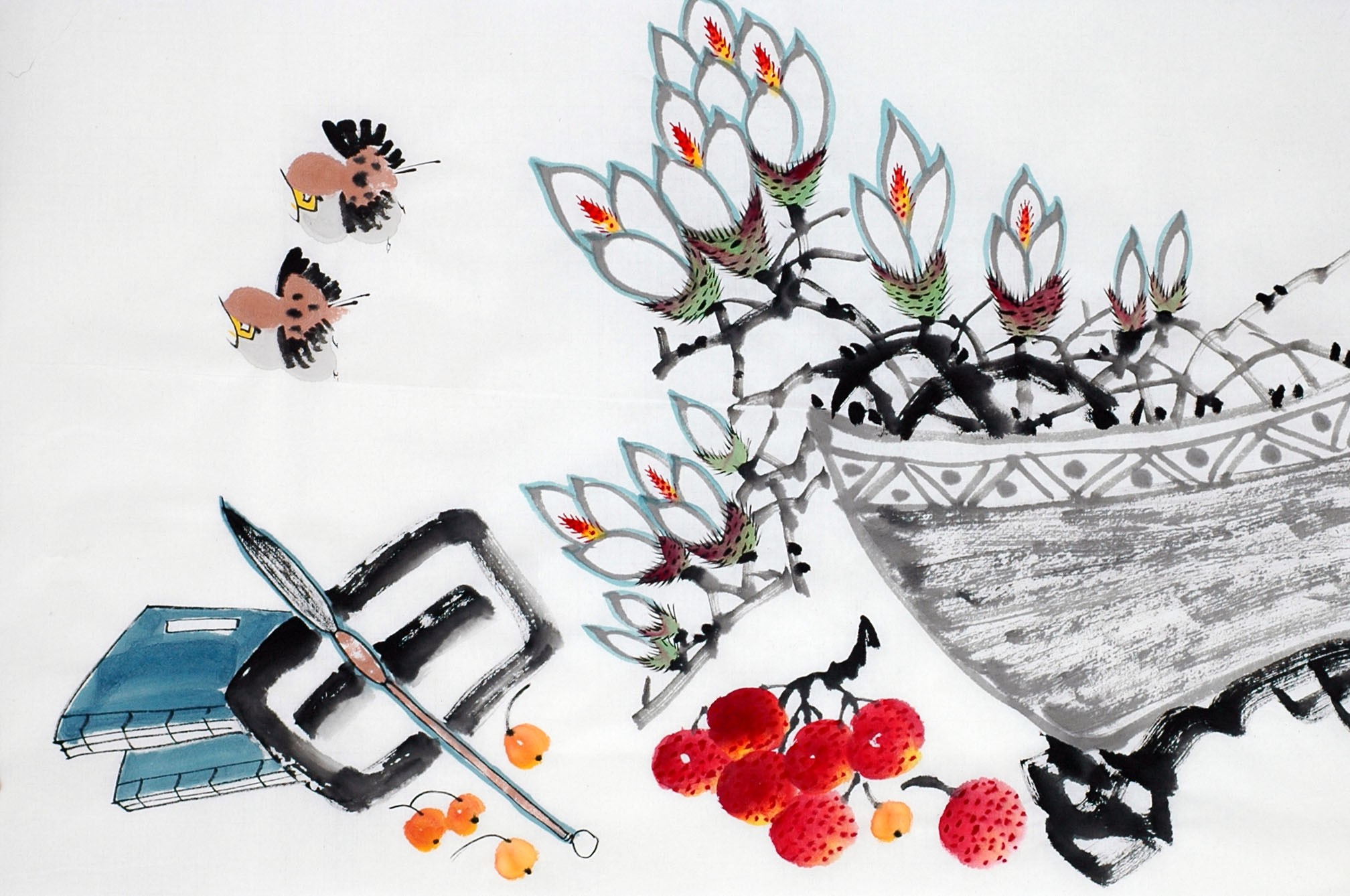 Chinese Flowers&Trees Painting - CNAG012794