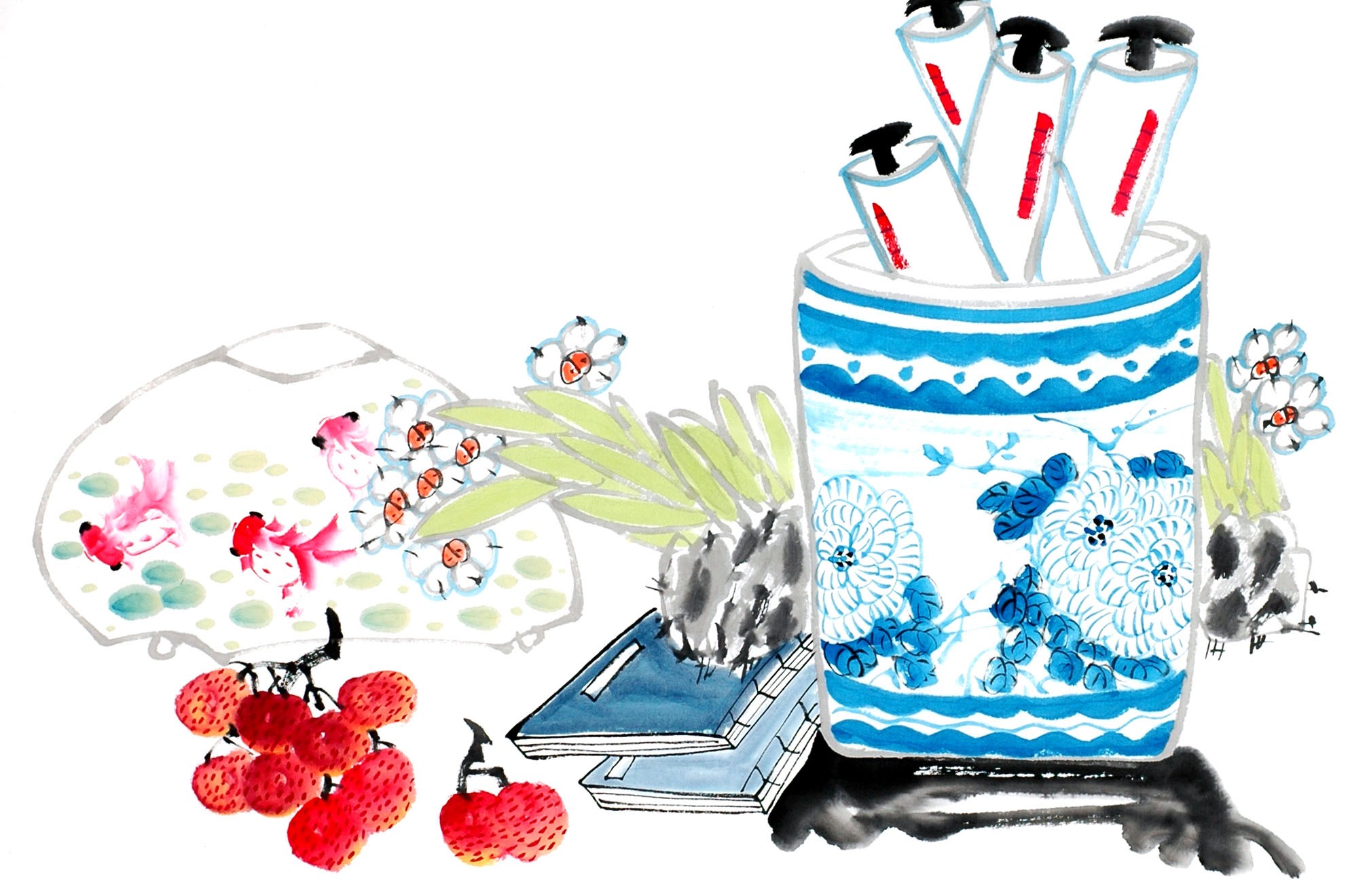 Chinese Flowers&Trees Painting - CNAG012795