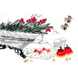 Chinese Flowers&Trees Painting - CNAG012796
