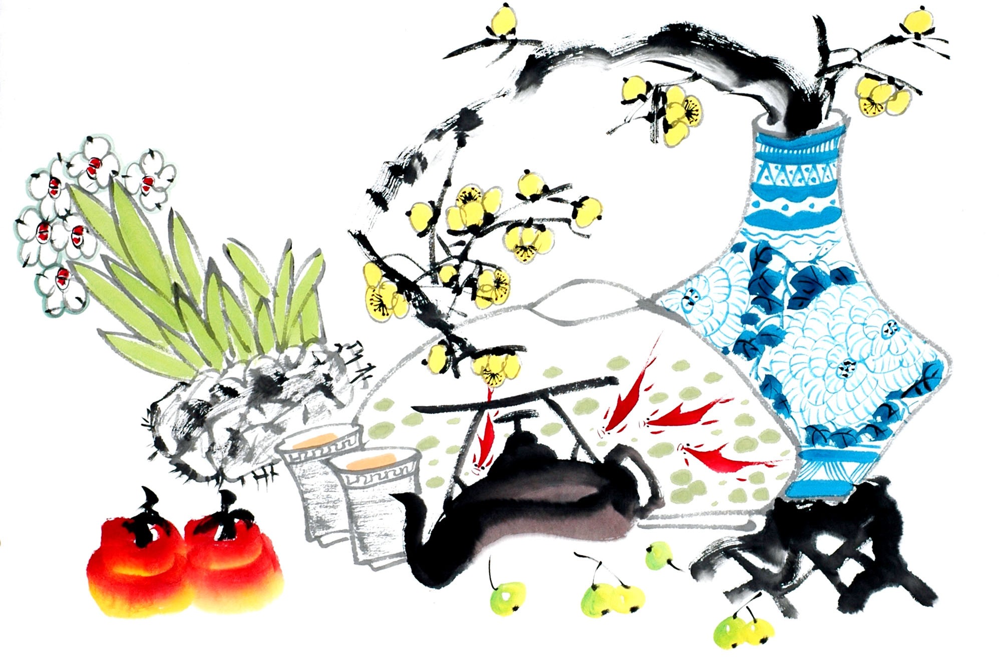 Chinese Flowers&Trees Painting - CNAG012798