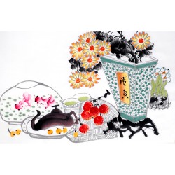 Chinese Flowers&Trees Painting - CNAG012803