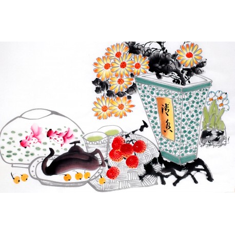 Chinese Flowers&Trees Painting - CNAG012803