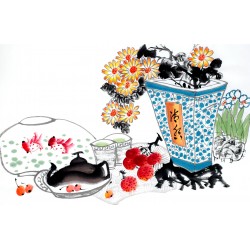 Chinese Flowers&Trees Painting - CNAG012804