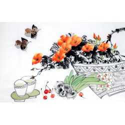 Chinese Flowers&Trees Painting - CNAG012805