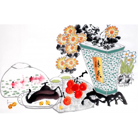Chinese Flowers&Trees Painting - CNAG012806