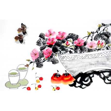 Chinese Flowers&Trees Painting - CNAG012810