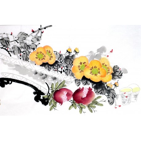 Chinese Flowers&Trees Painting - CNAG012817