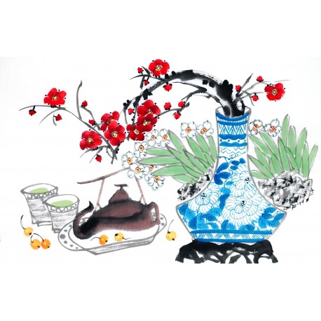 Chinese Flowers&Trees Painting - CNAG012824