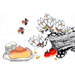 Chinese Flowers&Trees Painting - CNAG012829