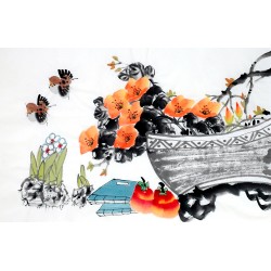 Chinese Flowers&Trees Painting - CNAG012831