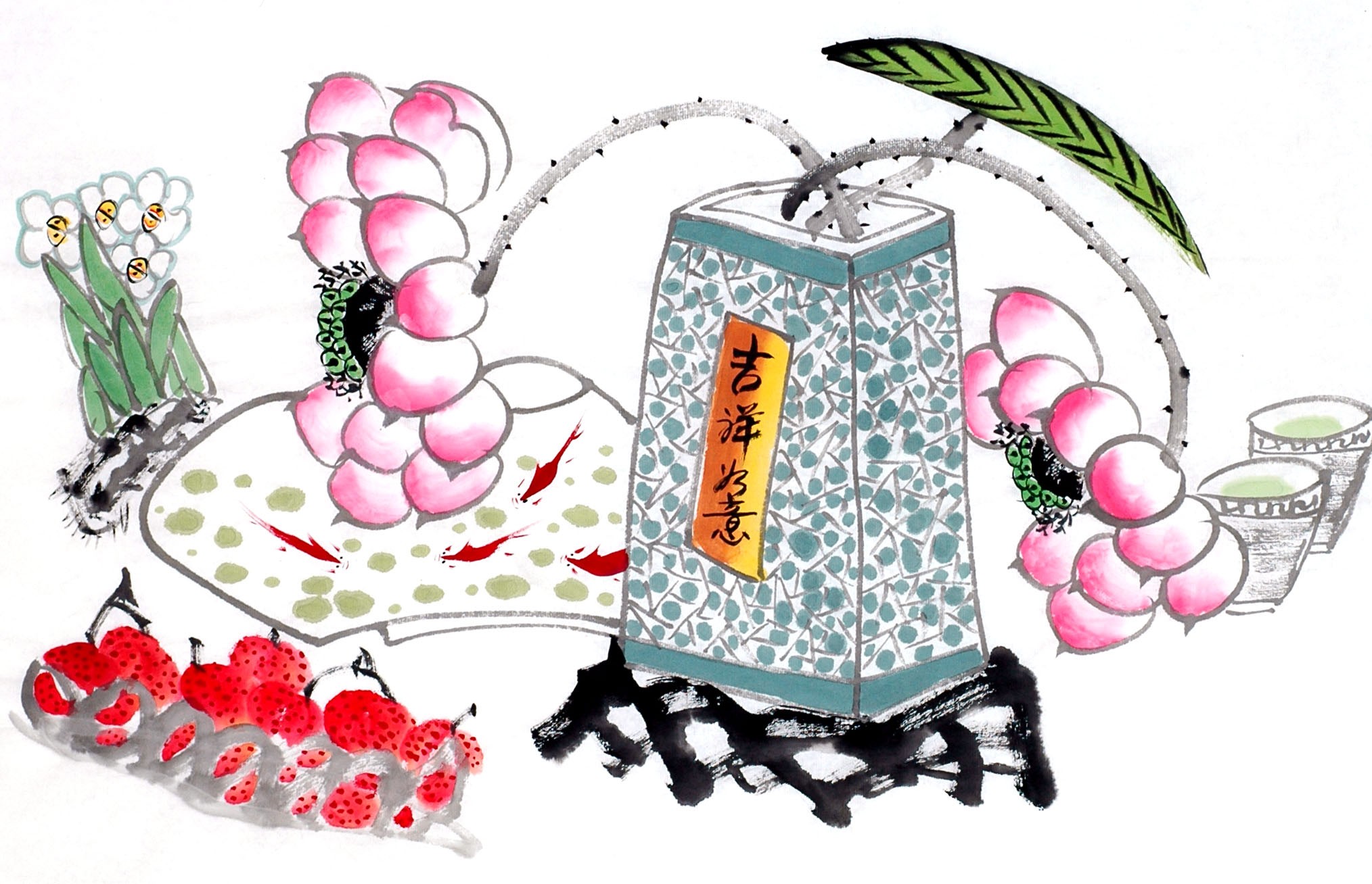Chinese Flowers&Trees Painting - CNAG012832