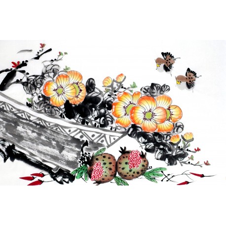 Chinese Flowers&Trees Painting - CNAG012833