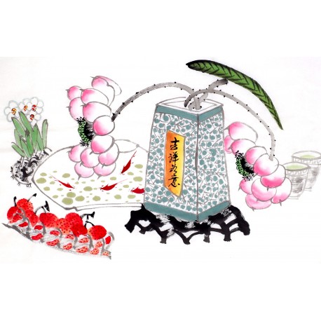 Chinese Flowers&Trees Painting - CNAG012838