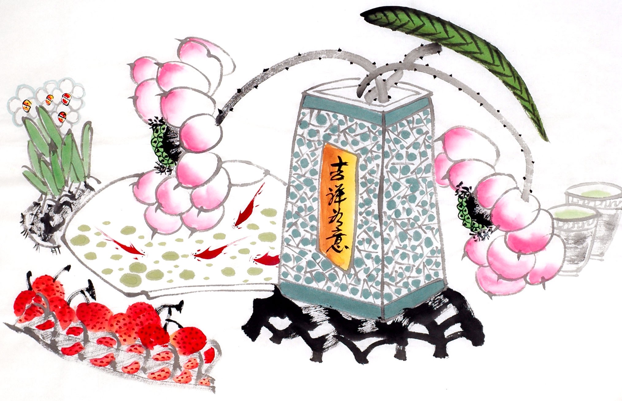 Chinese Flowers&Trees Painting - CNAG012838