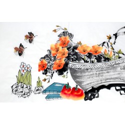 Chinese Flowers&Trees Painting - CNAG012839