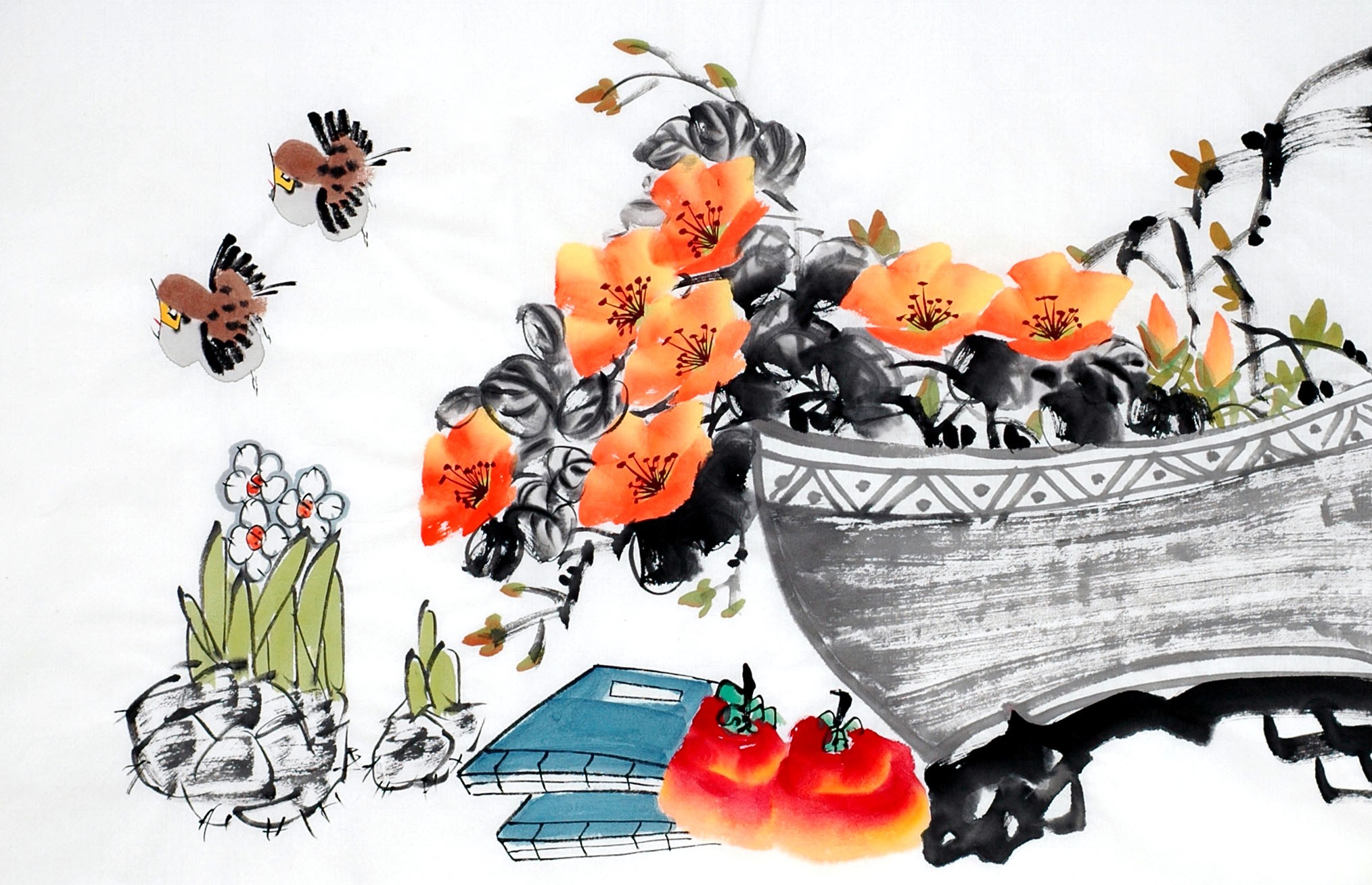 Chinese Flowers&Trees Painting - CNAG012839