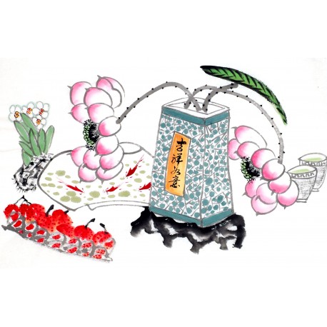 Chinese Flowers&Trees Painting - CNAG012841