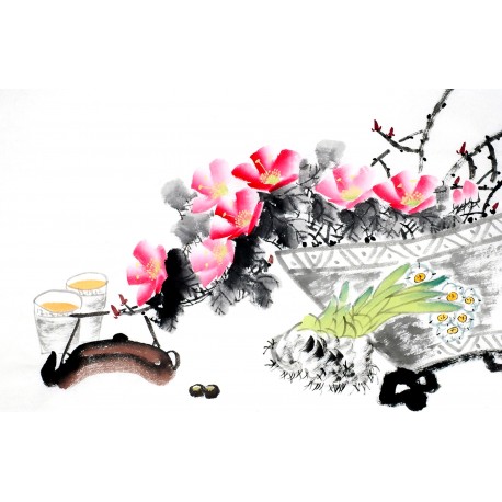 Chinese Flowers&Trees Painting - CNAG012844