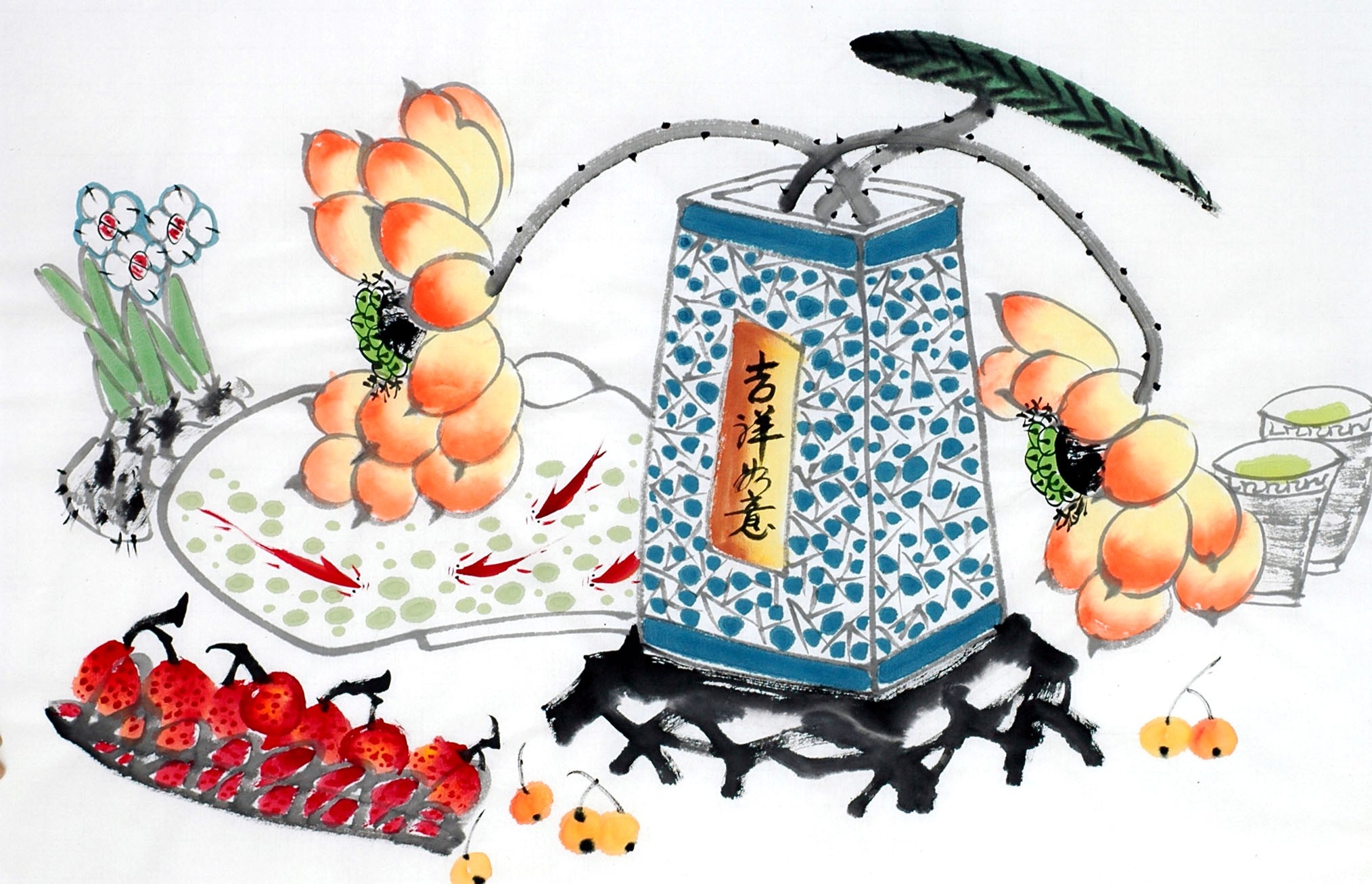 Chinese Flowers&Trees Painting - CNAG012848