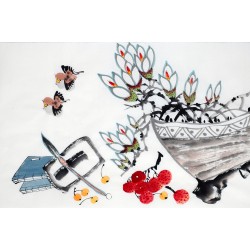 Chinese Flowers&Trees Painting - CNAG012852