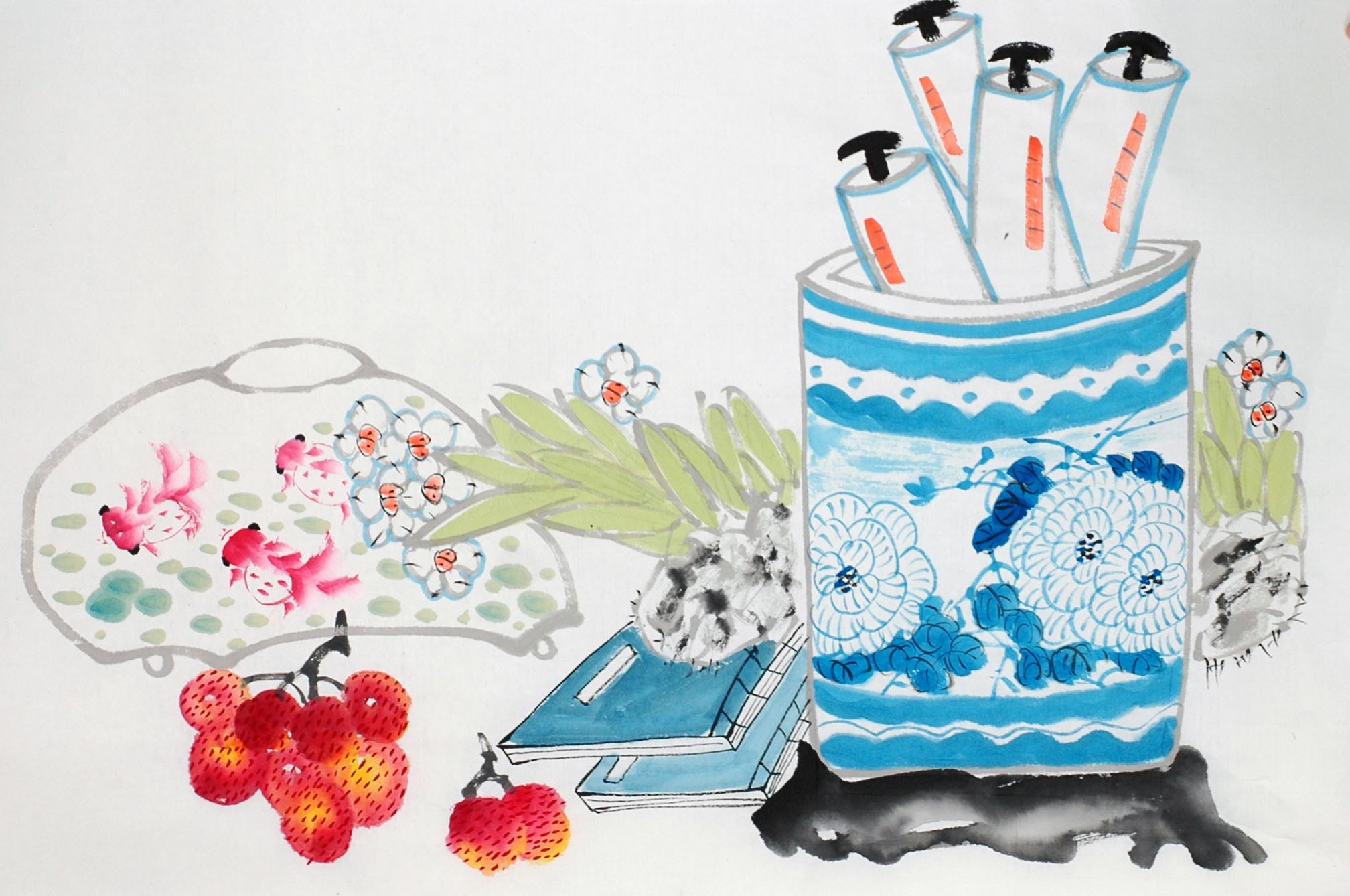Chinese Flowers&Trees Painting - CNAG012855