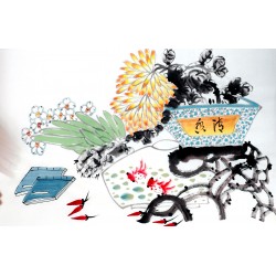 Chinese Flowers&Trees Painting - CNAG012856