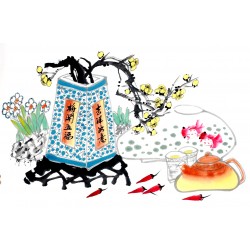 Chinese Flowers&Trees Painting - CNAG012858