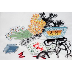 Chinese Flowers&Trees Painting - CNAG012859