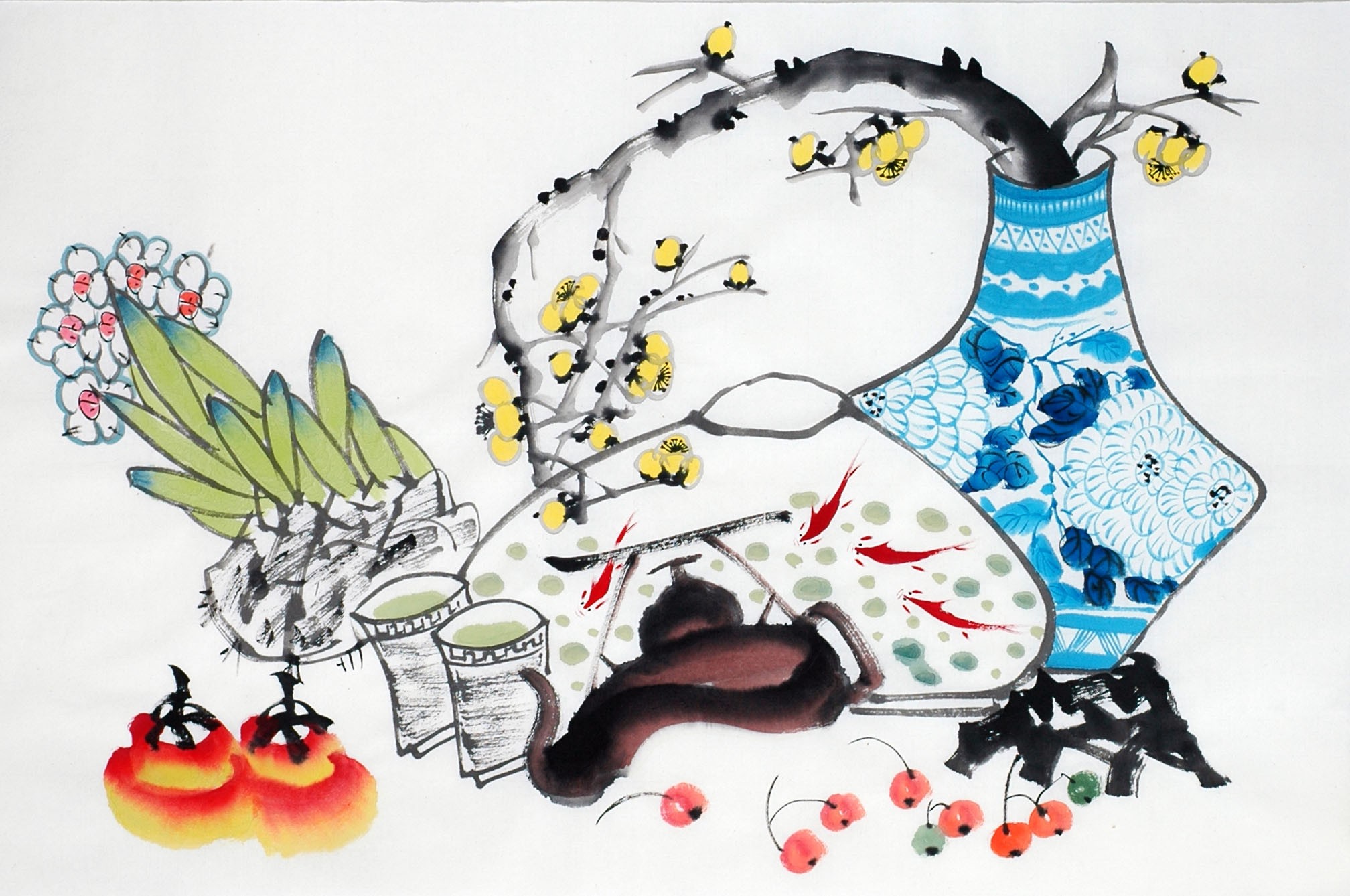 Chinese Flowers&Trees Painting - CNAG012866