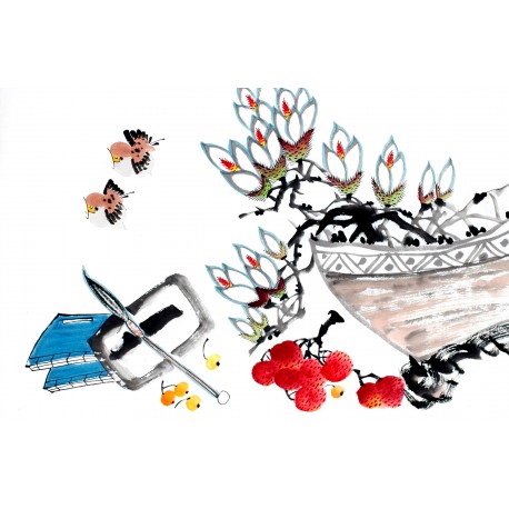 Chinese Flowers&Trees Painting - CNAG012870