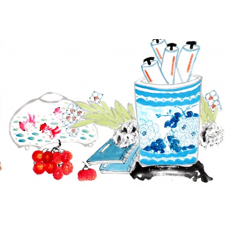 Chinese Flowers&Trees Painting - CNAG012871