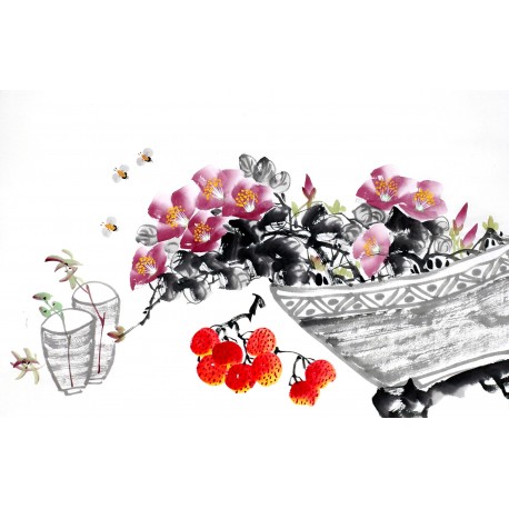 Chinese Flowers&Trees Painting - CNAG012873