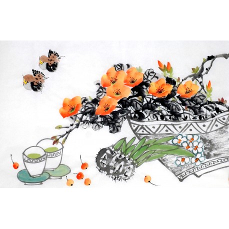 Chinese Flowers&Trees Painting - CNAG012877