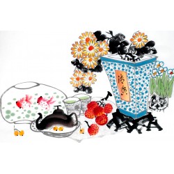 Chinese Flowers&Trees Painting - CNAG012878