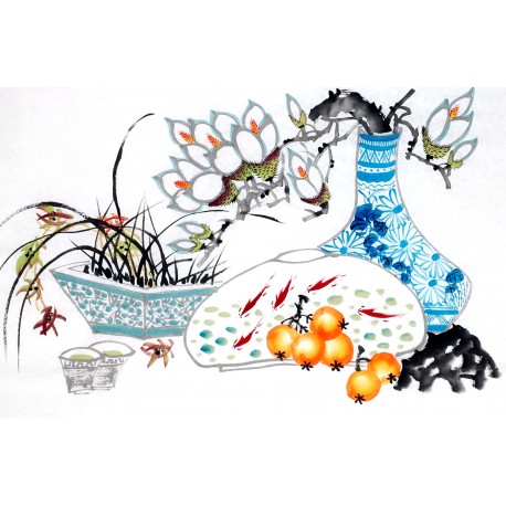 Chinese Flowers&Trees Painting - CNAG012879