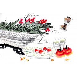 Chinese Flowers&Trees Painting - CNAG012880