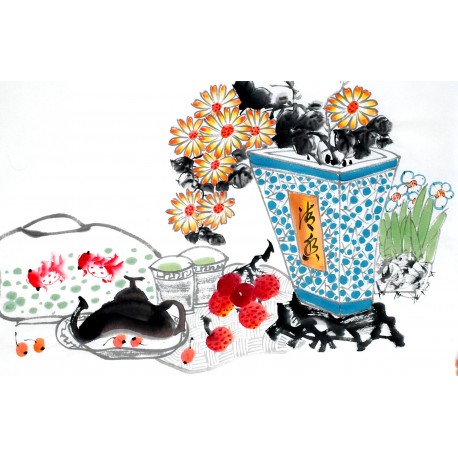 Chinese Flowers&Trees Painting - CNAG012883