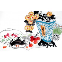 Chinese Flowers&Trees Painting - CNAG012893