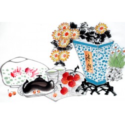 Chinese Flowers&Trees Painting - CNAG012894