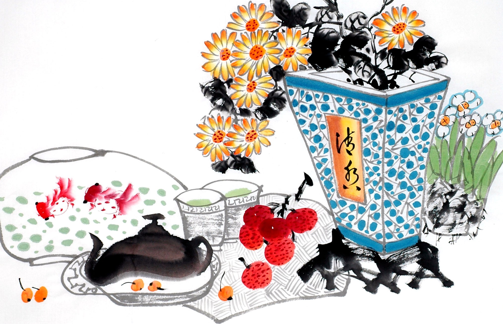 Chinese Flowers&Trees Painting - CNAG012897
