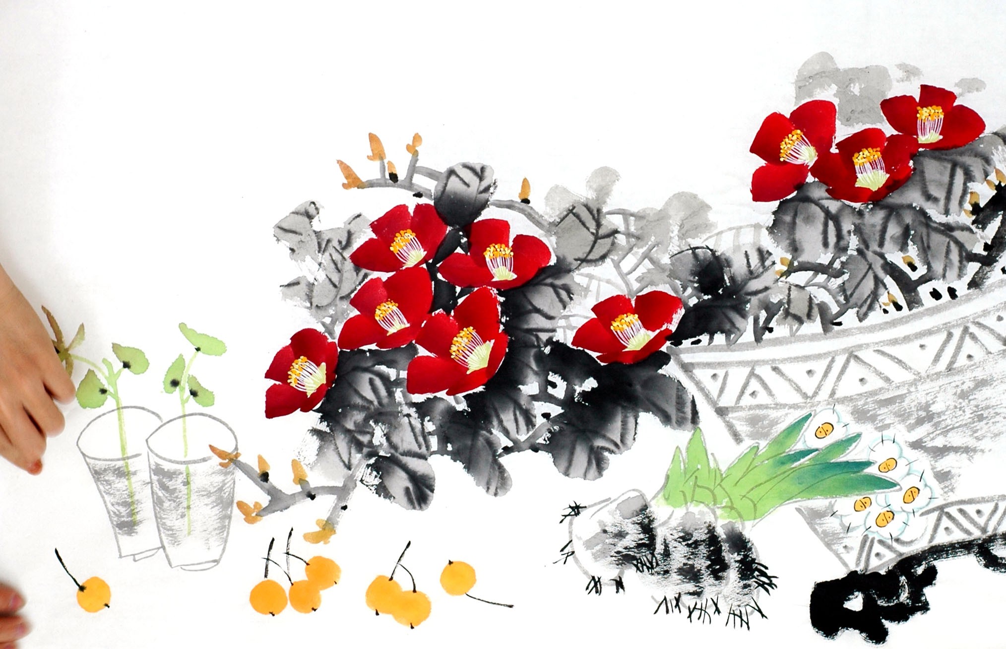 Chinese Flowers&Trees Painting - CNAG012898