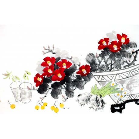 Chinese Flowers&Trees Painting - CNAG012899