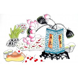 Chinese Flowers&Trees Painting - CNAG012904